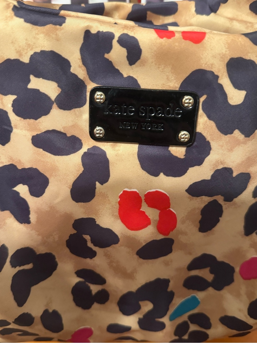 Kate Spade Stevie Pop Art Leopard Satchel EUC - Picture 3 of 13
